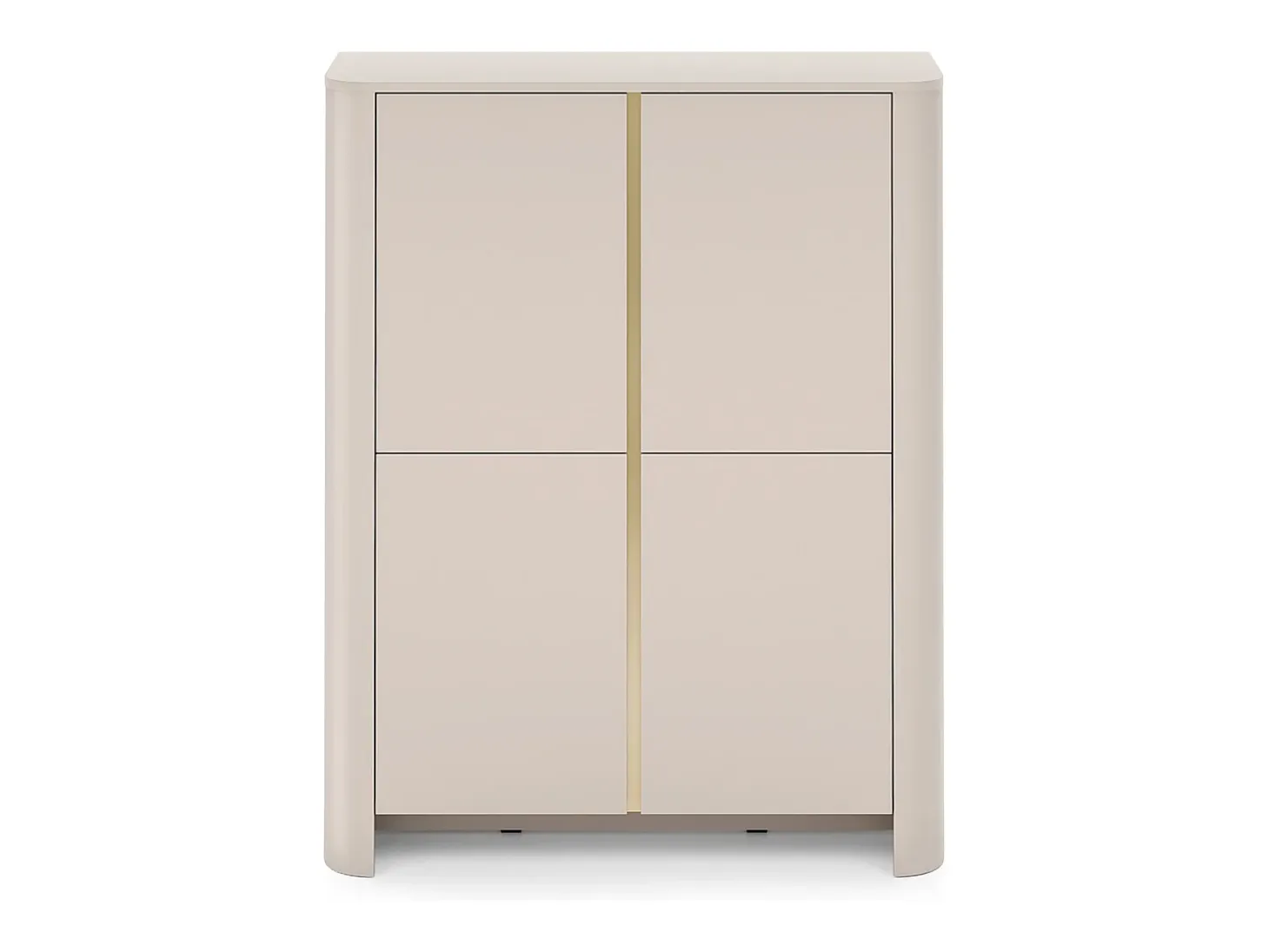 Armario, Cachemira, 103 x 39 x 132 cm | Mueble moderno con cantos redondeados