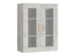 Armario colgante de pared gris hormigón 69,5x34x90 cm