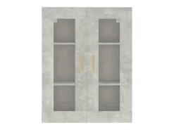 Armario colgante de pared gris hormigón 69,5x34x90 cm