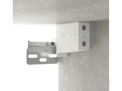 Armario colgante de pared gris hormigón 69,5x34x90 cm