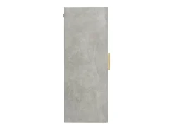 Armario colgante de pared gris hormigón 69,5x34x90 cm