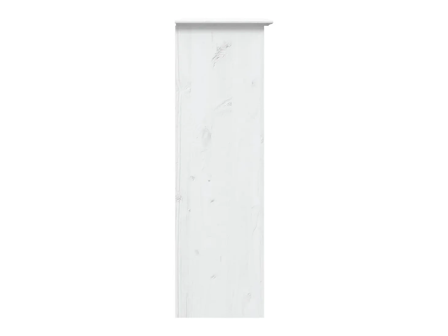 Armario con puertas de vidrio BODO madera maciza pino blanco