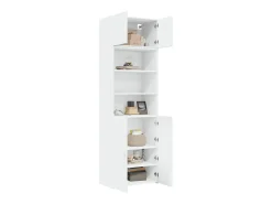 Armario de almacenaje blanco 70x42,5x225 cm madera de ingeniería