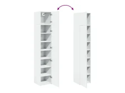 Armario de almacenaje blanco Slim 40x42,5x225 cm