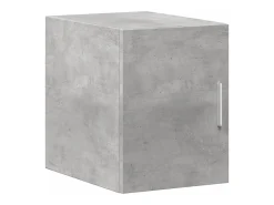Armario de almacenaje estrecho gris hormigón 30x42,5x225 cm