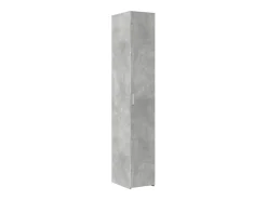 Armario de almacenaje estrecho gris hormigón 30x42,5x225 cm