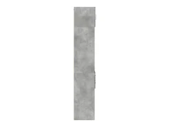Armario de almacenaje estrecho gris hormigón 40x42,5x225 cm