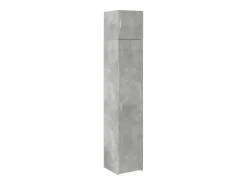Armario de almacenaje estrecho gris hormigón 40x42,5x225 cm