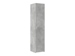 Armario de almacenaje estrecho gris hormigón 40x42,5x225 cm