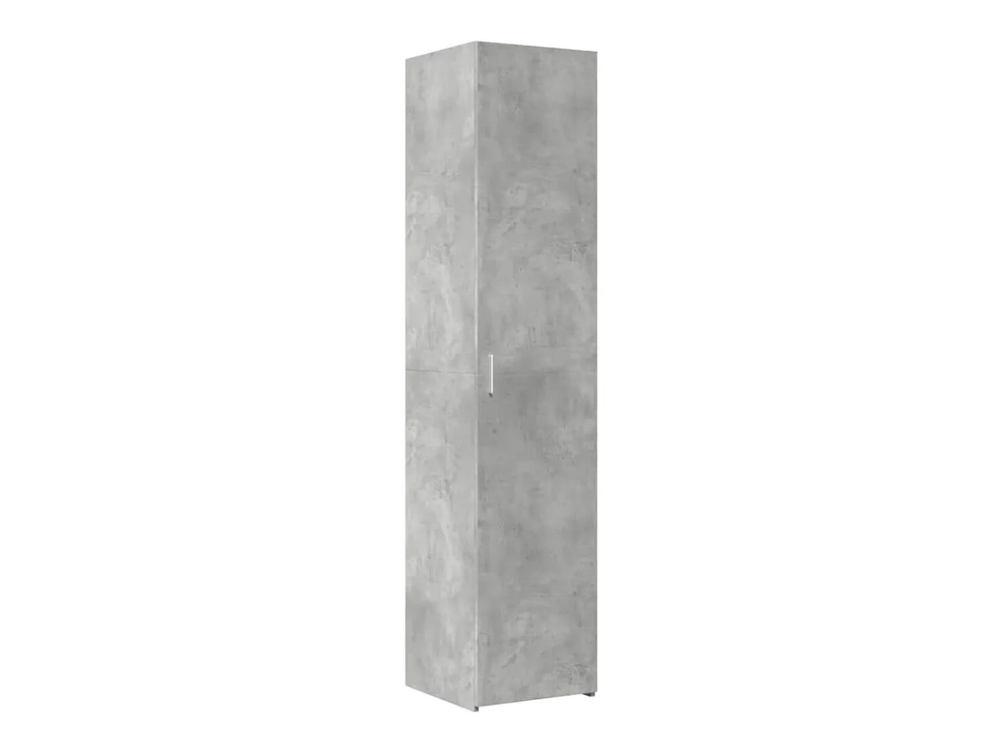 Armario de almacenaje estrecho gris hormigón 40x42,5x225 cm