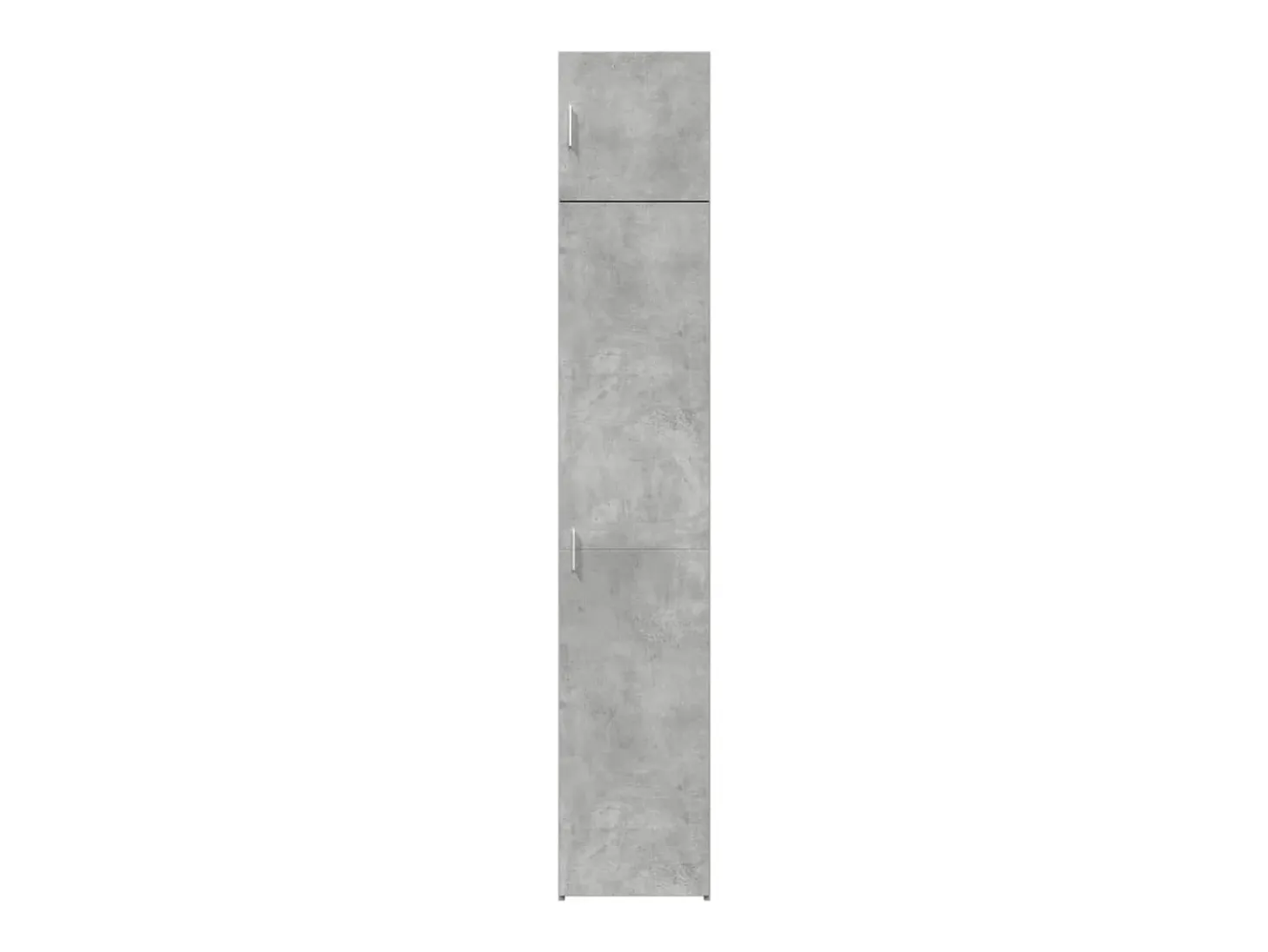 Armario de almacenaje estrecho gris hormigón 40x42,5x225 cm
