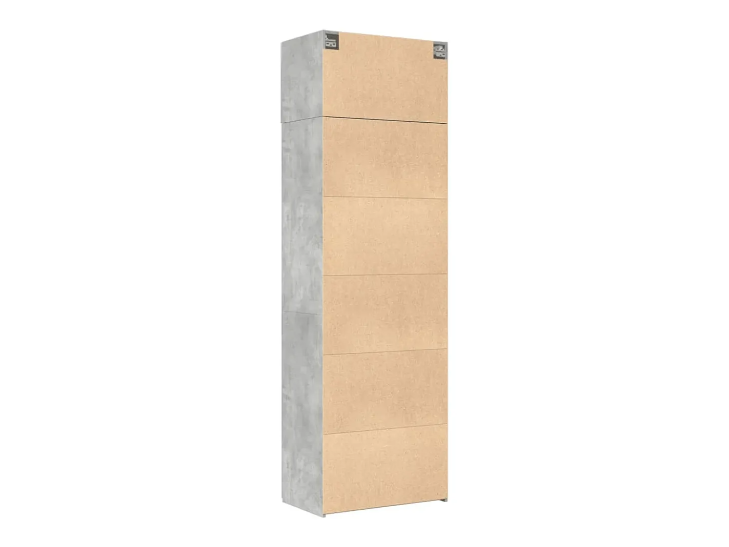 Armario de almacenaje gris hormigón 70x42,5x225cm madera de ingeniería