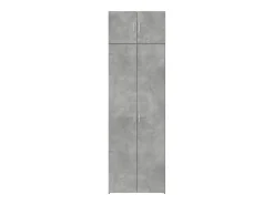 Armario de almacenaje gris hormigón 70x42,5x225cm madera de ingeniería