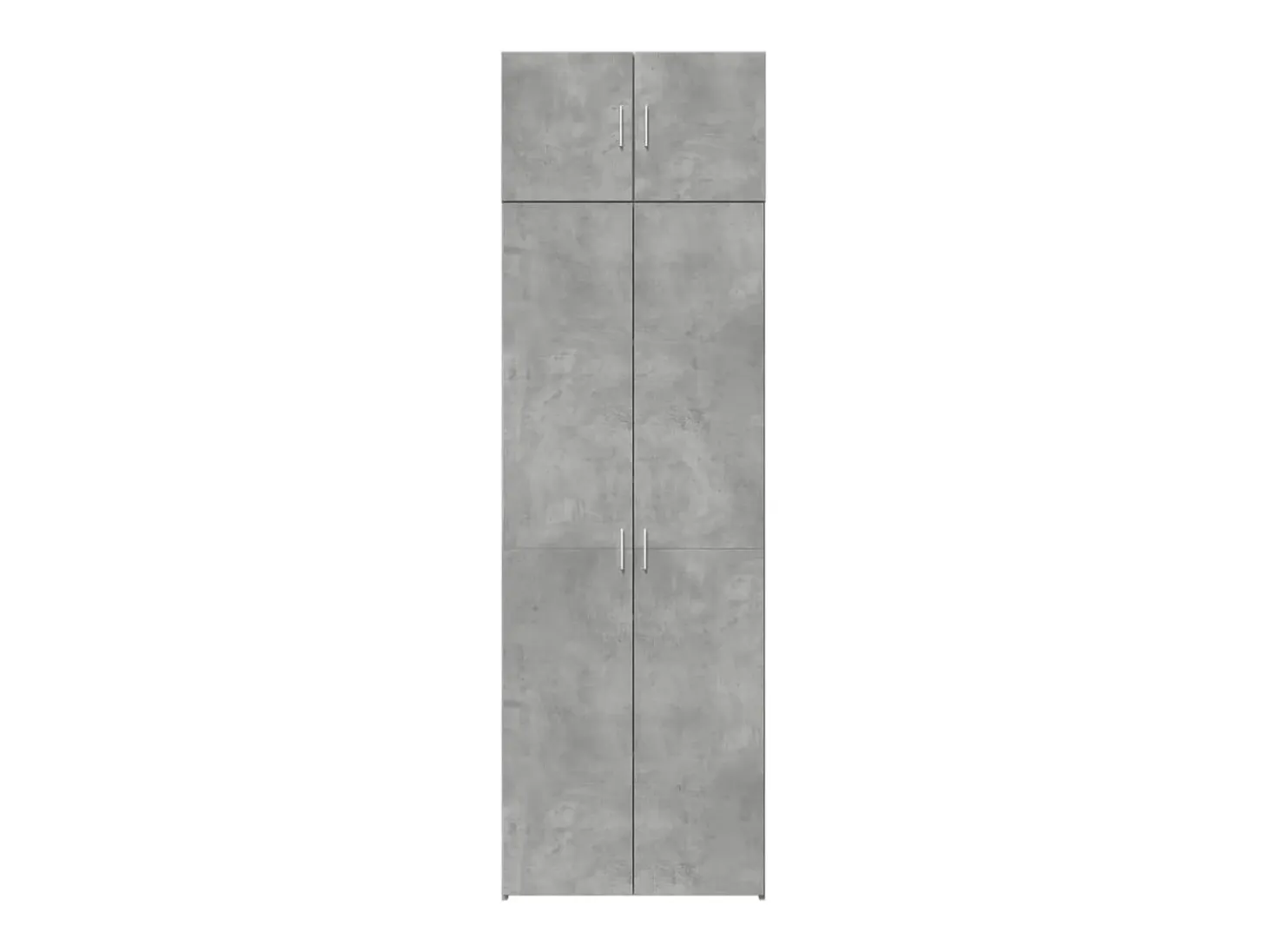 Armario de almacenaje gris hormigón 70x42,5x225cm madera de ingeniería