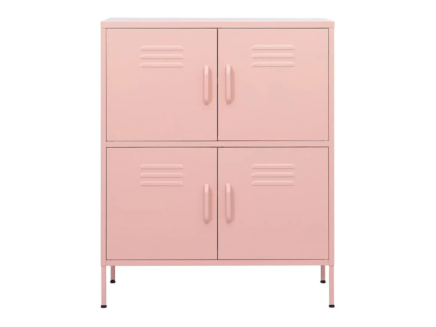 Armario de almacenamiento acero rosa 80x35x101,5 cm ES916009