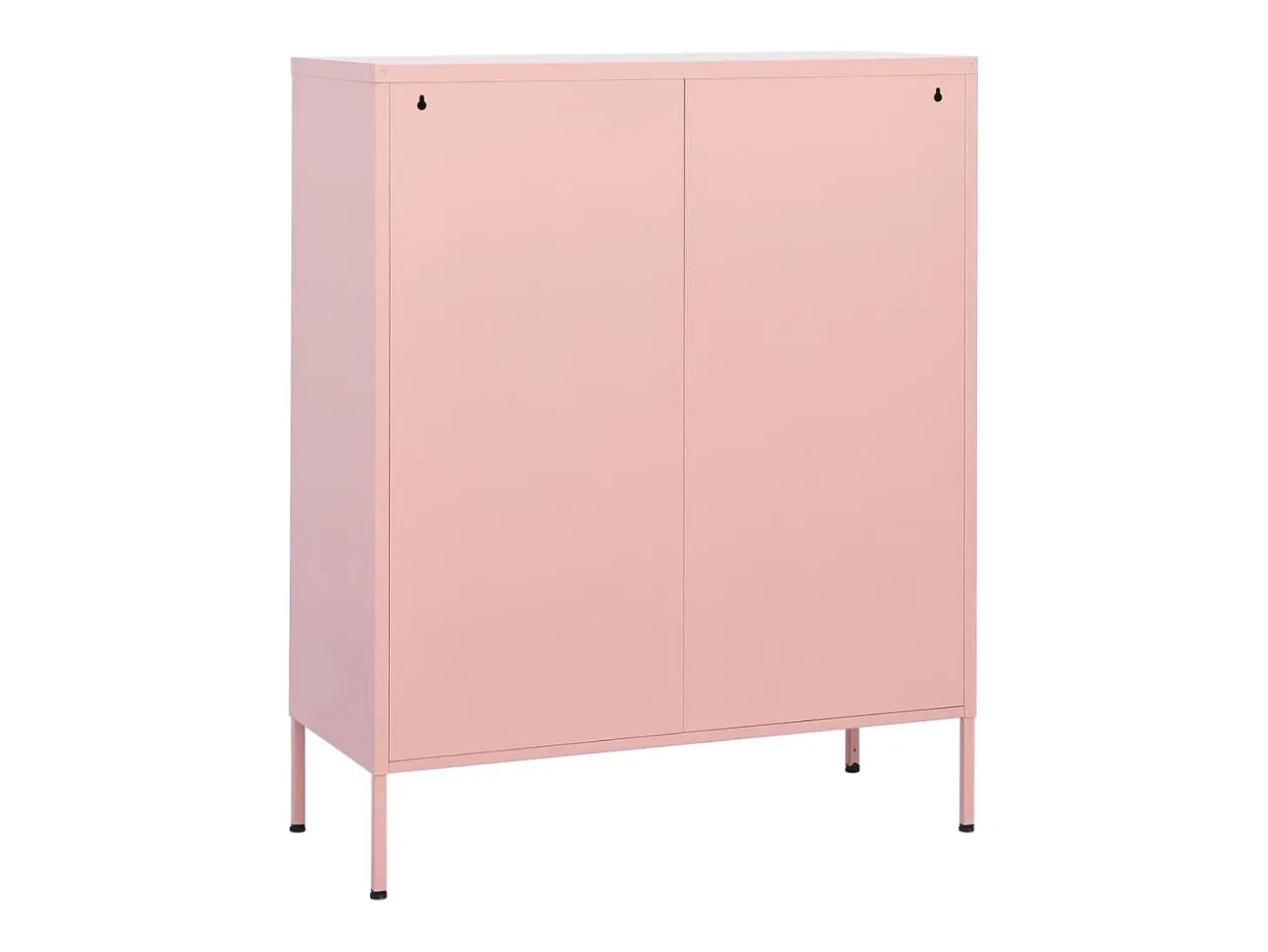 Armario de almacenamiento acero rosa 80x35x101,5 cm ES916009