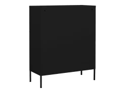 Armario de almacenamiento acero negro 80x35x101,5 cm ES964480
