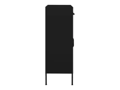 Armario de almacenamiento acero negro 80x35x101,5 cm ES964480