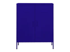 Armario de almacenamiento acero azul marino 80x35x101,5 cm ES154358