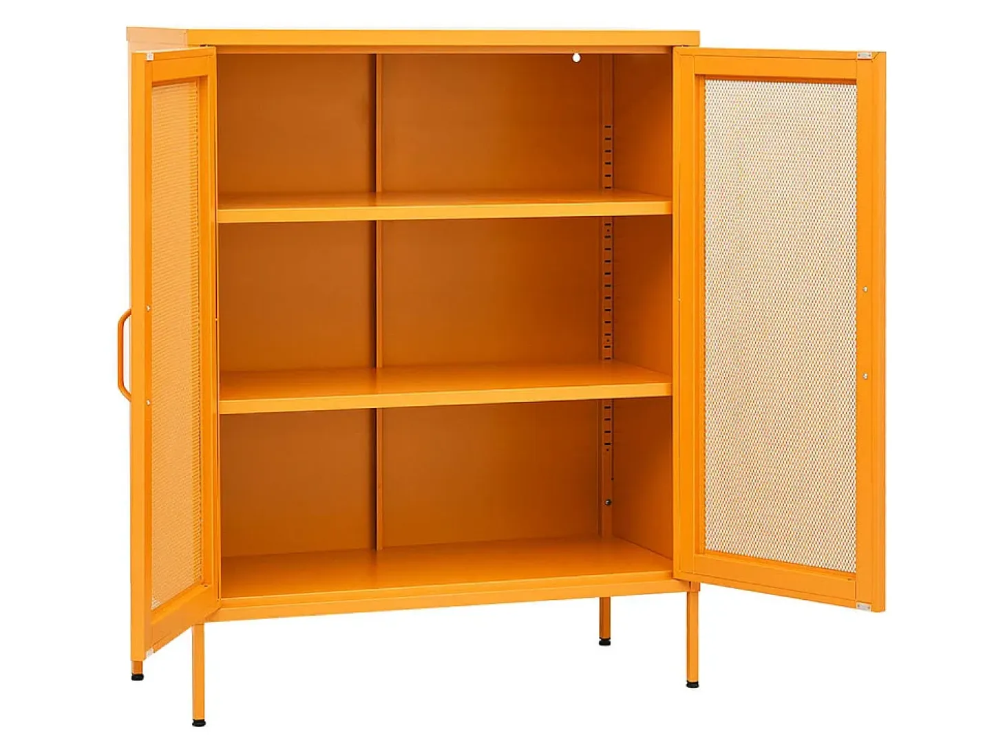 Armario de almacenamiento acero amarillo mostaza 80x35x101,5 cm ES64271