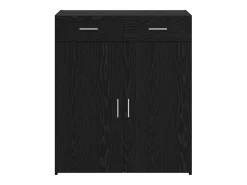 Armario de almacenamiento de roble negro 80x42,5x93,5 cm Madera de ingeniería