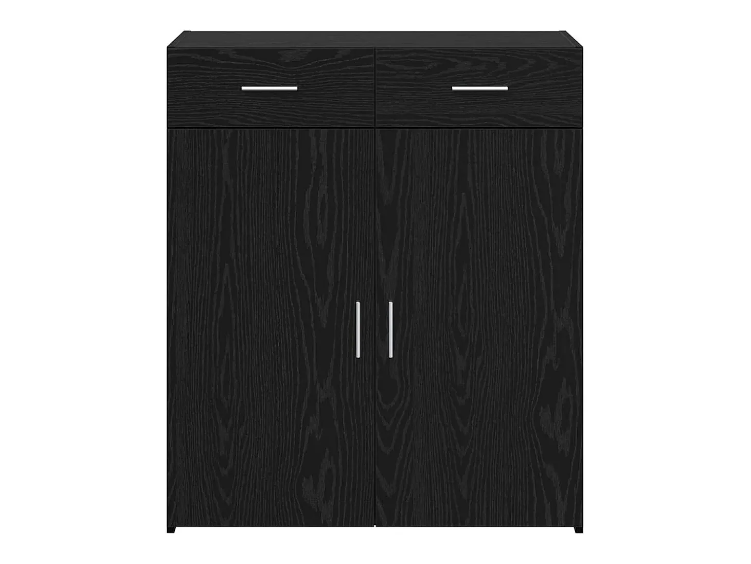 Armario de almacenamiento de roble negro 80x42,5x93,5 cm Madera de ingeniería