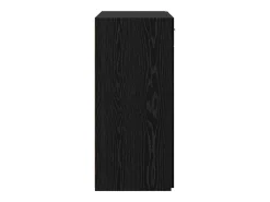 Armario de almacenamiento de roble negro 80x42,5x93,5 cm Madera de ingeniería