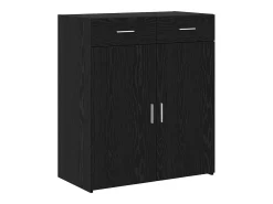 Armario de almacenamiento de roble negro 80x42,5x93,5 cm Madera de ingeniería