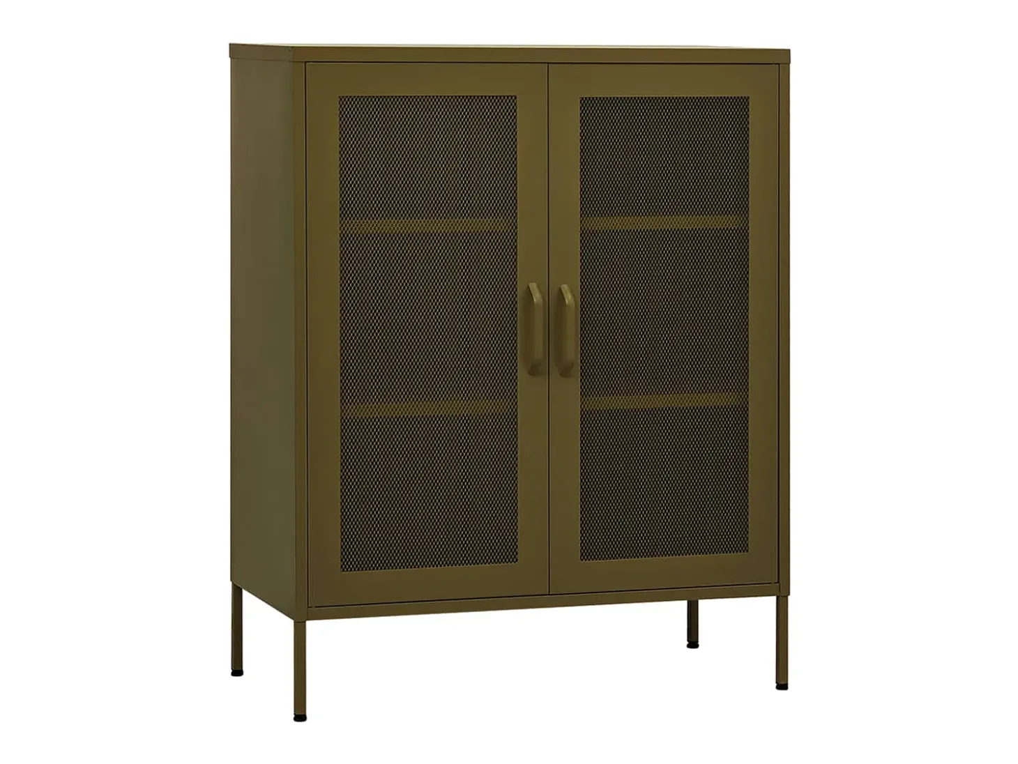 Armario de almacenamiento acero verde oliva 80x35x101,5 cm ES321561