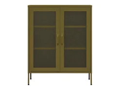 Armario de almacenamiento acero verde oliva 80x35x101,5 cm ES321561