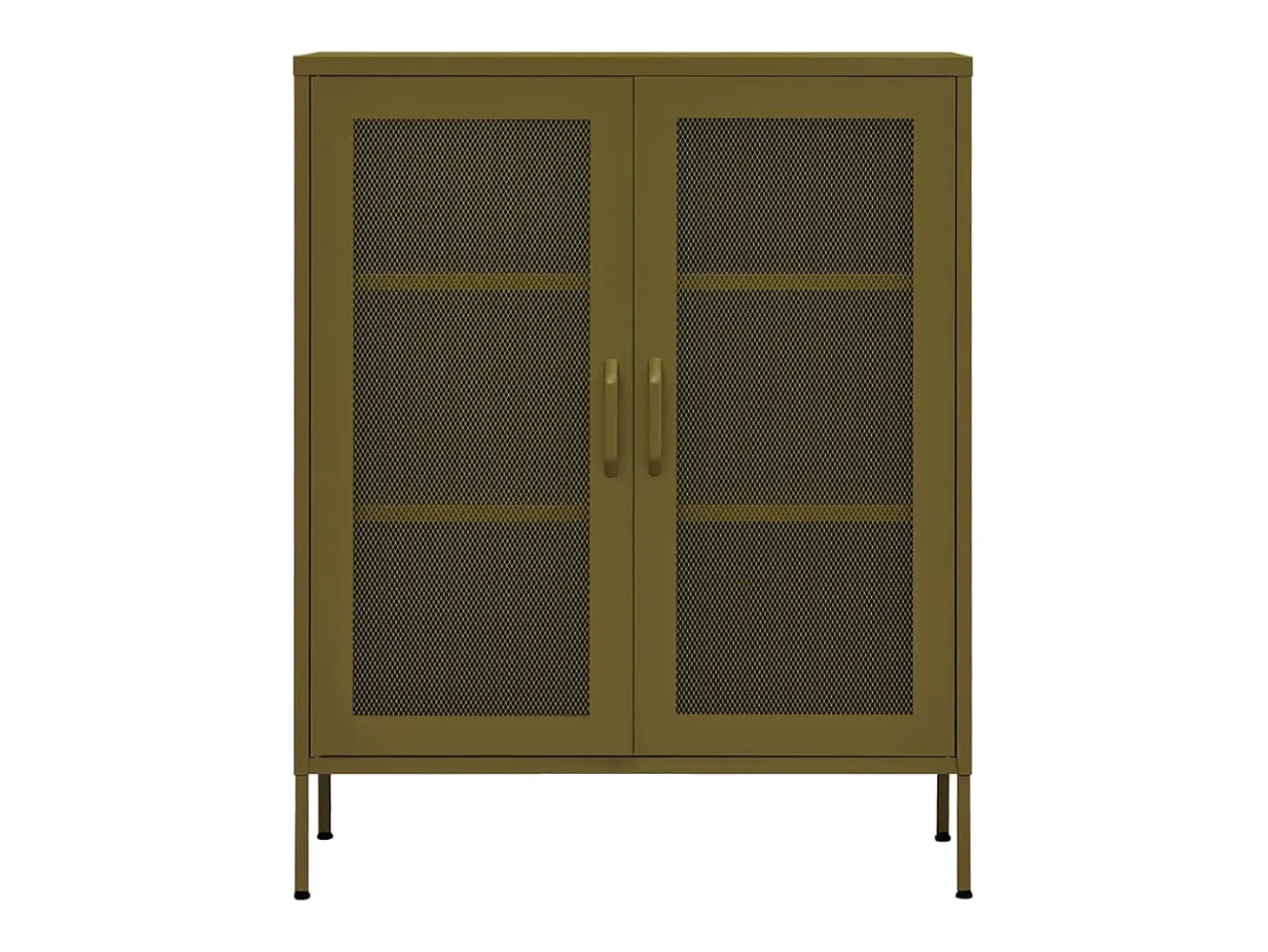 Armario de almacenamiento acero verde oliva 80x35x101,5 cm ES321561
