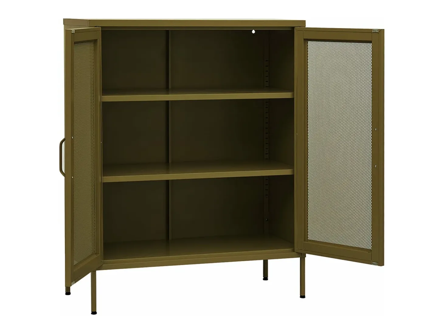 Armario de almacenamiento acero verde oliva 80x35x101,5 cm ES321561