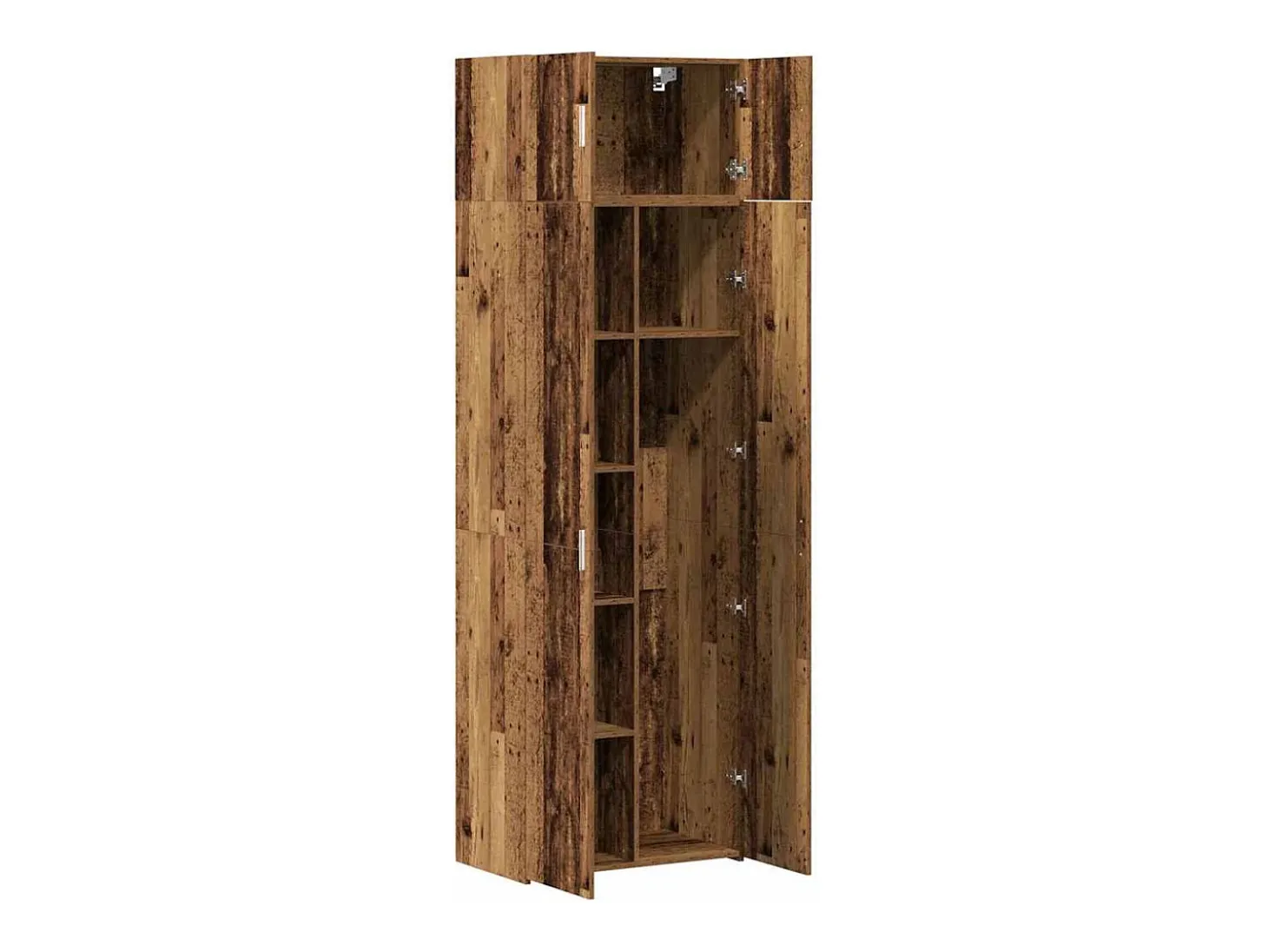 Armario de almacenamiento de madera envejecida 70x42,5x225 cm Madera de ingeniería
