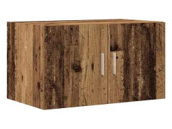 Armario de almacenamiento de madera envejecida 70x42,5x225 cm Madera de ingeniería