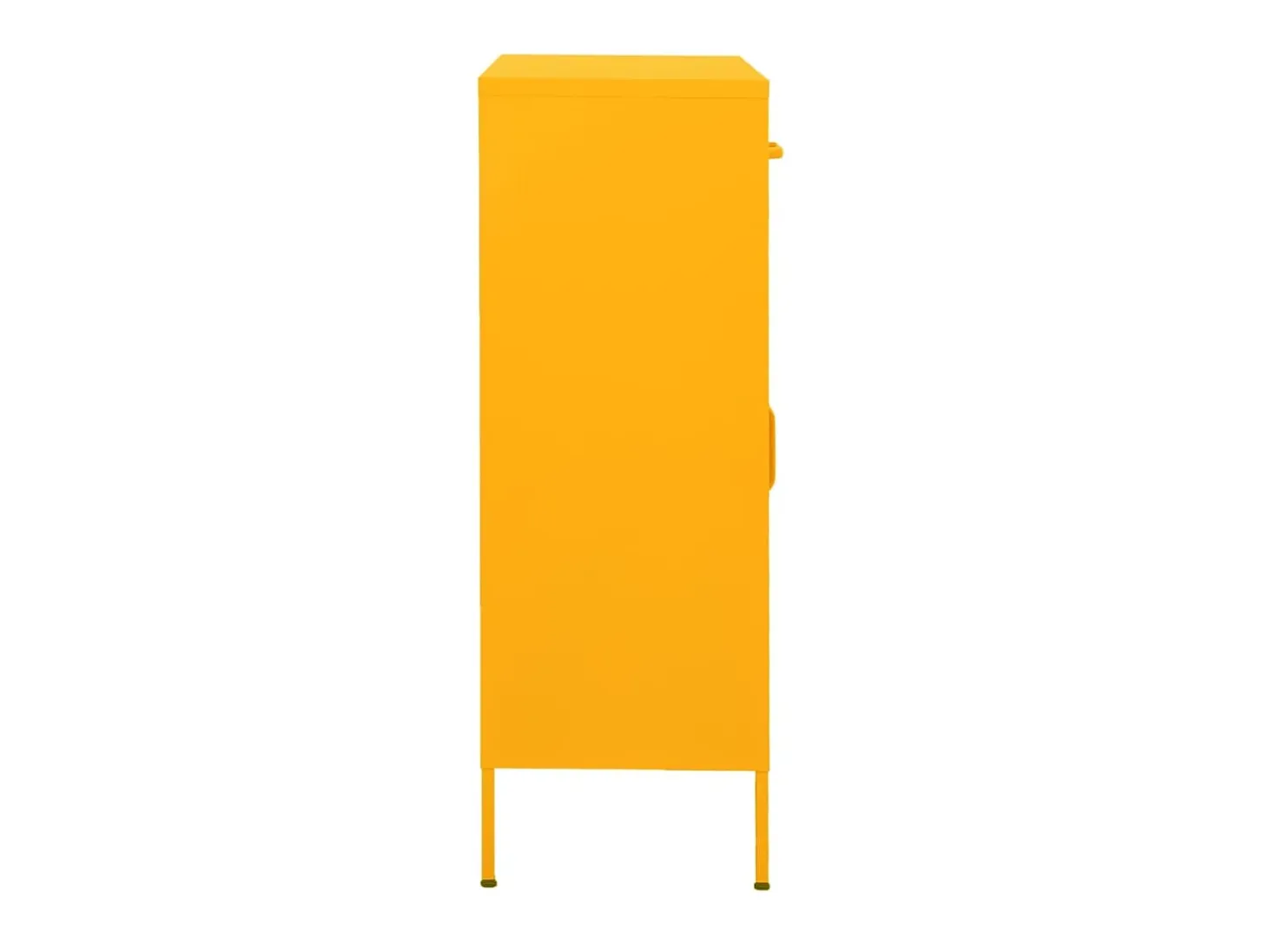 Armario de almacenamiento acero amarillo mostaza 80x35x101,5 cm ES625832