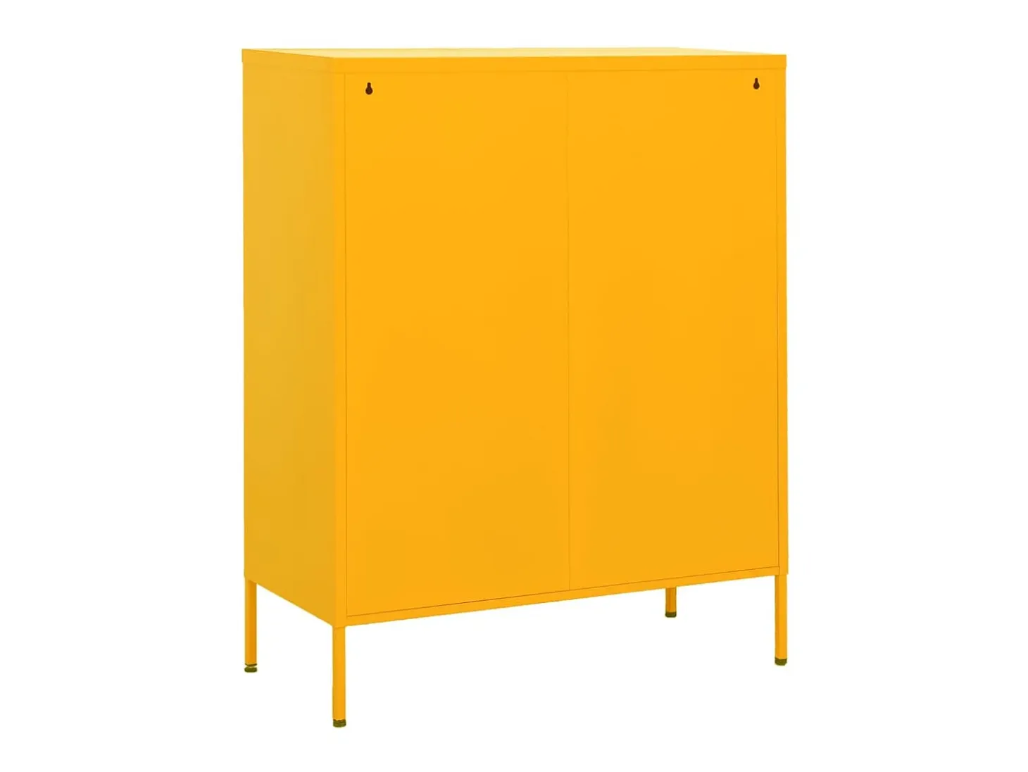 Armario de almacenamiento acero amarillo mostaza 80x35x101,5 cm ES625832