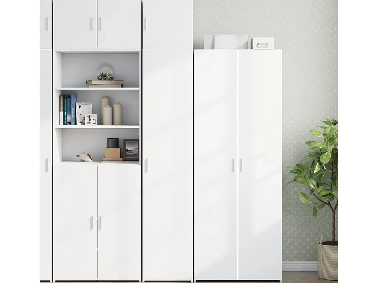 Armario de pared blanco 40x42,5x40 cm madera de ingeniería