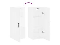 Armario de pared blanco 34,5x34x90 cm