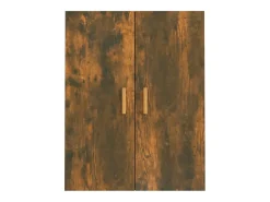 Armario de pared colgante roble ahumado 69,5x34x90 cm