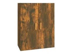 Armario de pared colgante roble ahumado 69,5x34x90 cm