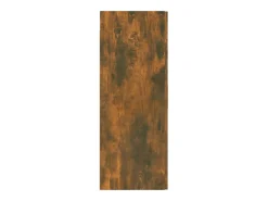 Armario de pared colgante roble ahumado 69,5x34x90 cm