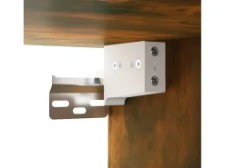 Armario de pared colgante roble ahumado 69,5x34x90 cm