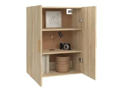 Armario de pared colgante de roble Sonoma 69,5x34x90 cm