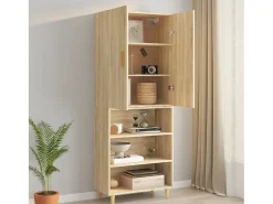 Armario de pared colgante de roble Sonoma 69,5x34x90 cm