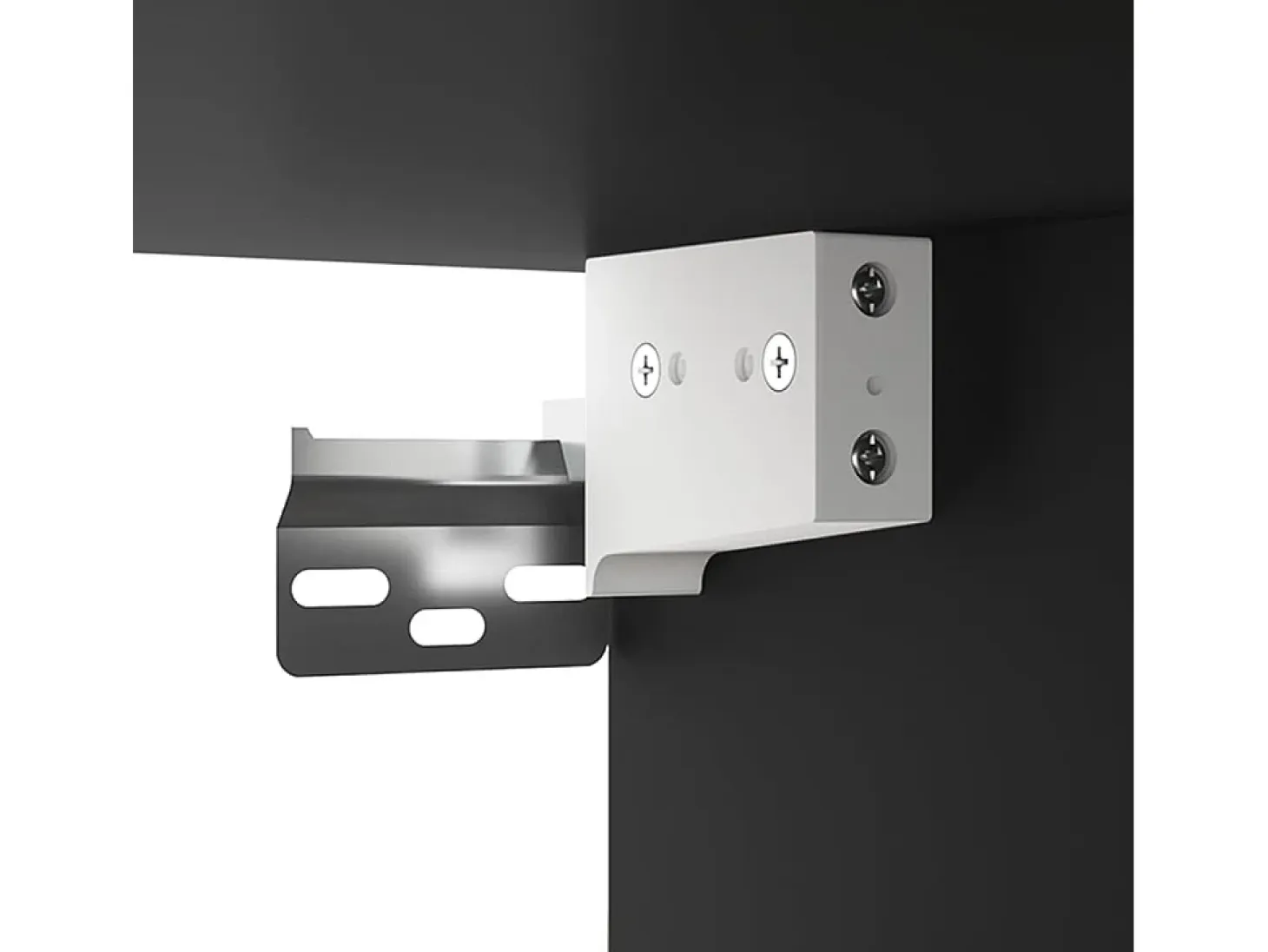Armario de pared colgante negro 69,5x32,5x90 cm