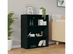 Armario de pared colgante negro 69,5x32,5x90 cm