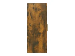 Armario de pared colgante roble ahumado 69,5x34x90 cm