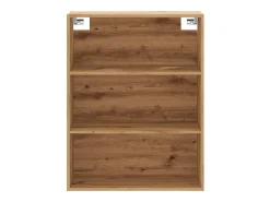 Armario de pared colgante de roble hecho a mano 69,5x32,5x90 cm
