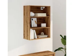 Armario de pared colgante de roble hecho a mano 69,5x32,5x90 cm