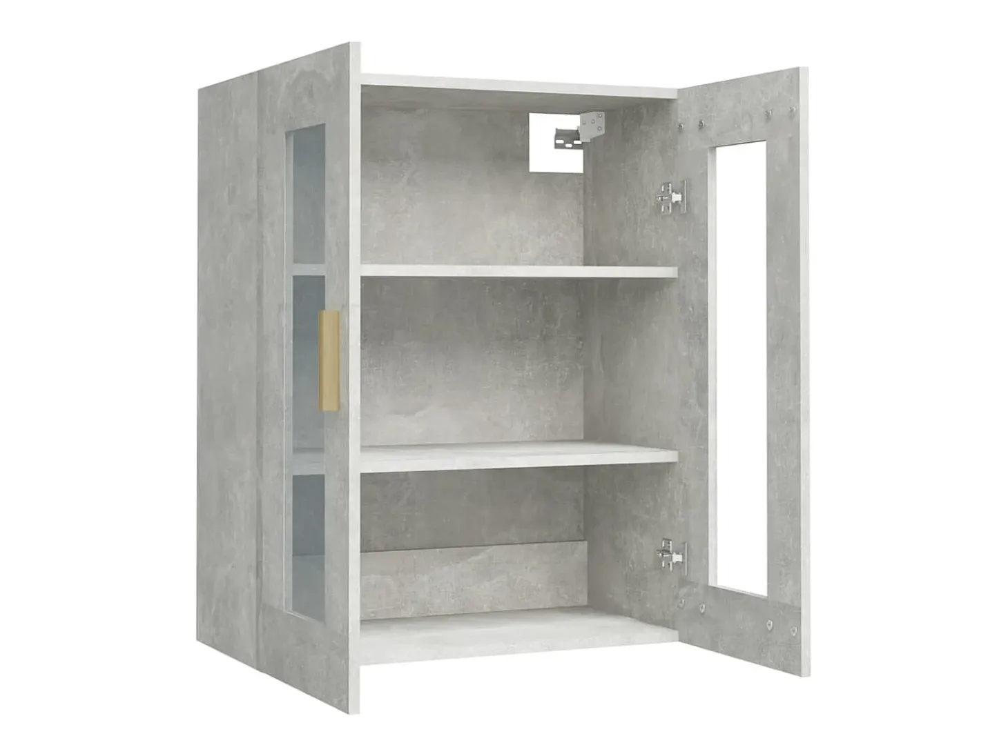 Armario de pared colgante gris hormigón 69,5x34x90 cm